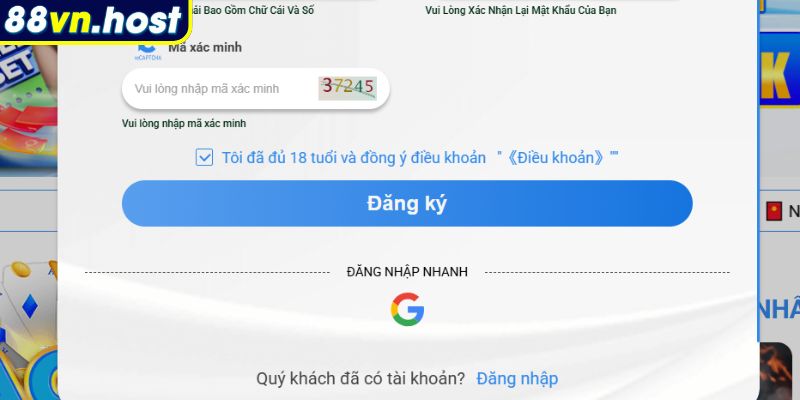 Những lưu ý khi đăng ký 88VN