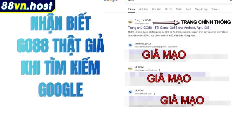 Kiểm tra Go88 giả mạo là xác minh tính chính xác của website